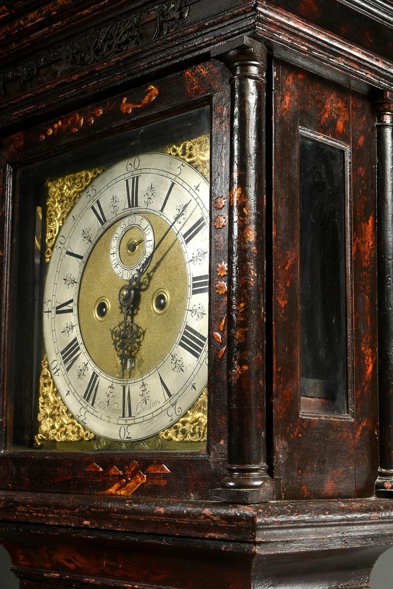 William and Mary grandfather clock by Alexander Hewitt (* 1671) in a plain case with lateral column - Image 9 of 18