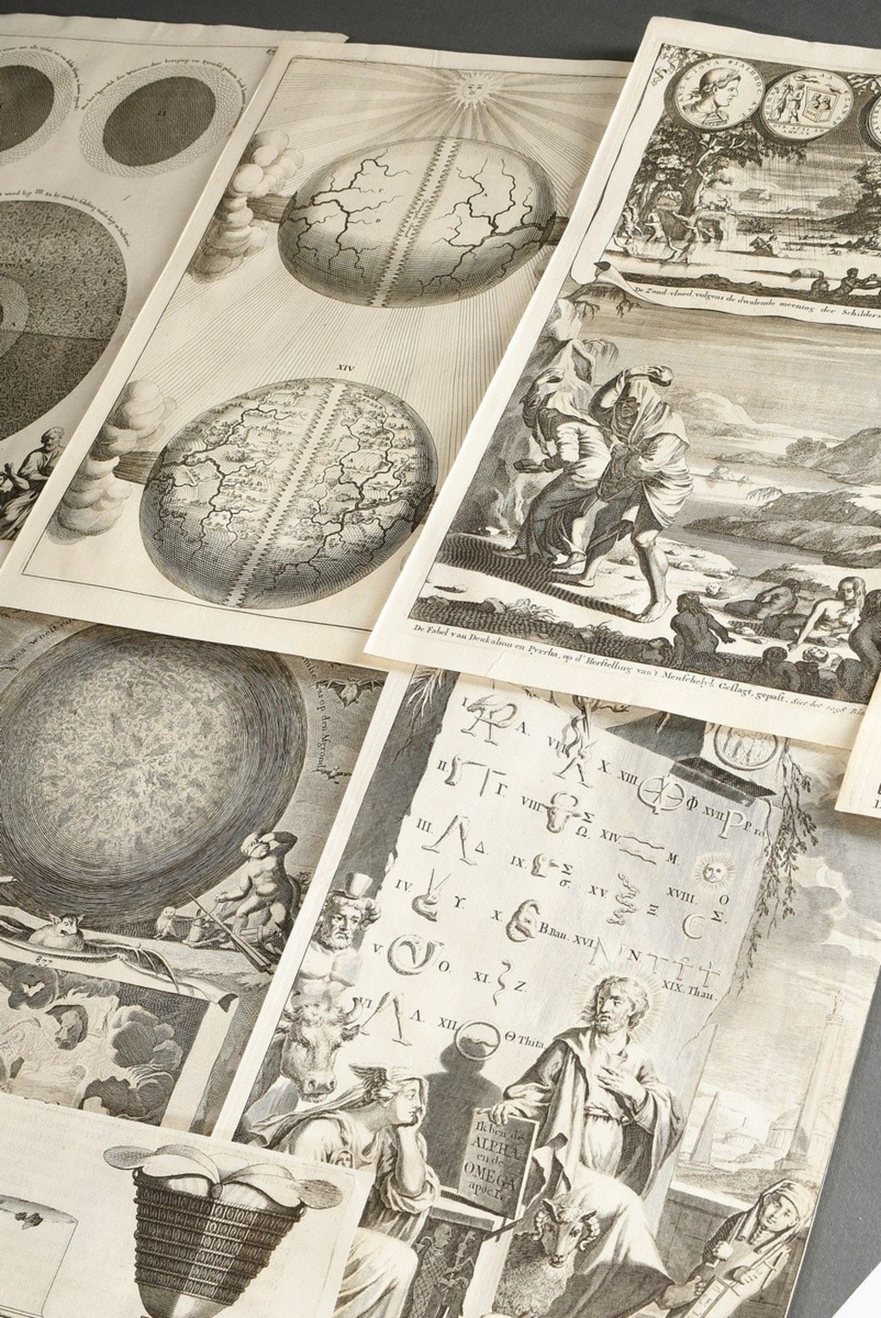Goeree, Willem (1635-1711) ca. 40 Kupferstiche "Bibel-, Welt- und Kunstgeschichte", wohl alle aus " - Bild 4 aus 12