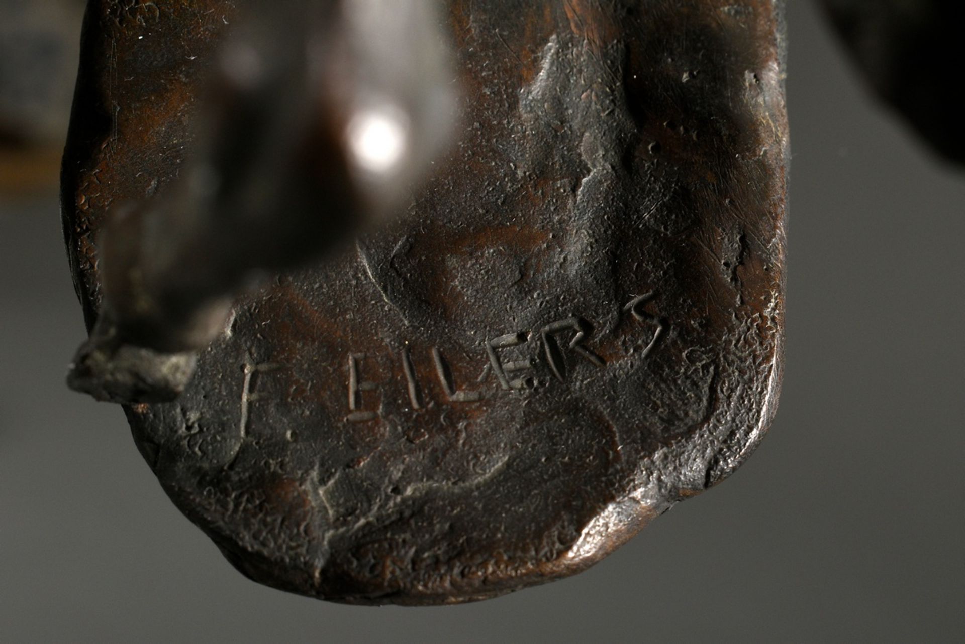 3 Strahlendorff-Eilers, Friderun von (1916-2011) "Foals", patinated bronze, each sign., h. 4.5-18.4 - Image 6 of 9