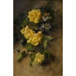 Hormuth-Kallmorgen, Margarethe (1858-1916) "Blumenstilleben", Öl/Leinwand, u.r. sign., 58,5x38,5cm 