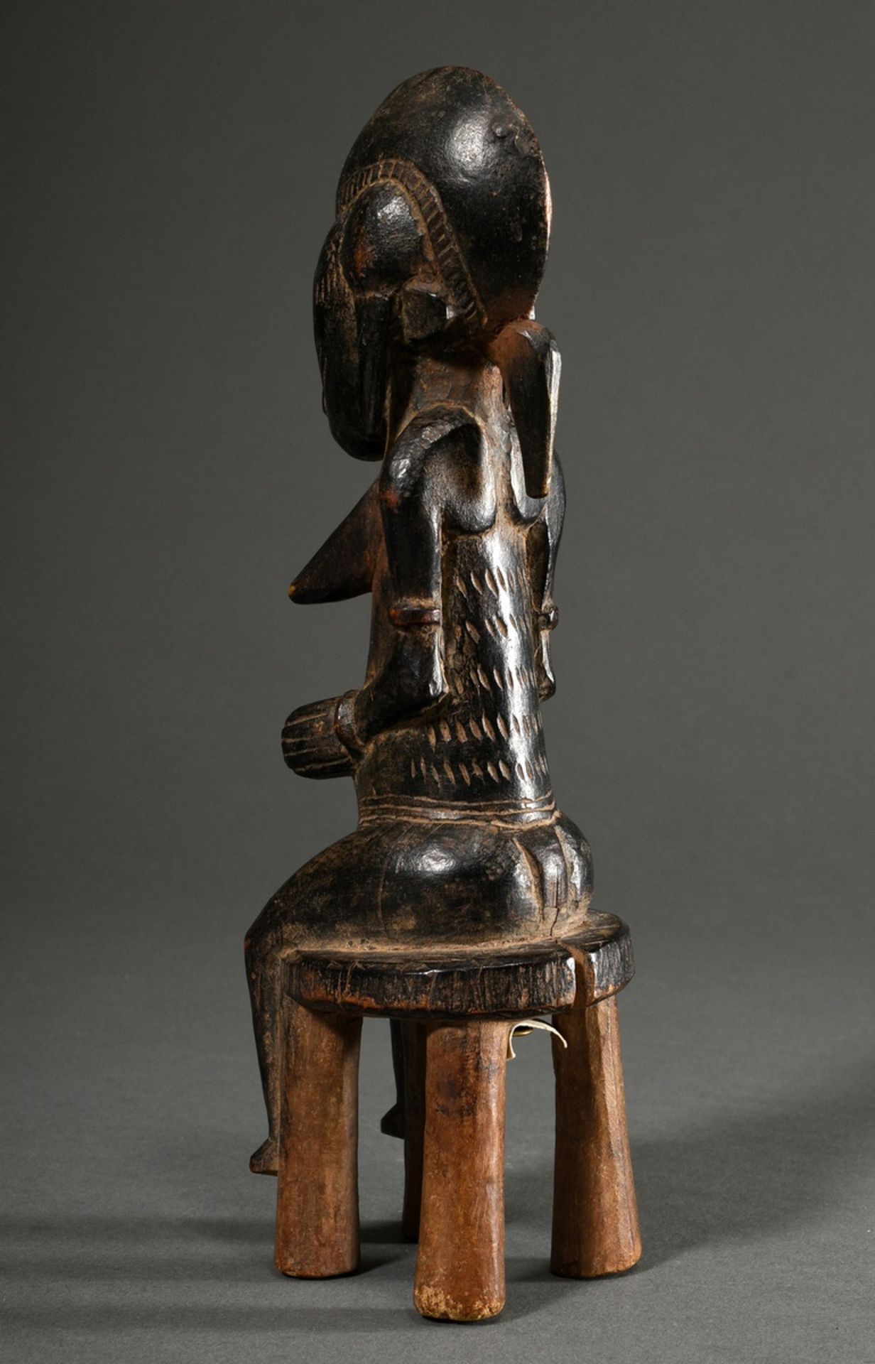 Kleine weibliche "Tugubele" Figur der Senufo, West Afrika/ Elfenbeinküste, 1. Hälfte 20.Jh., Frau a - Bild 4 aus 11