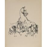 Kokoschka, Oskar (1886-1980) "Pferde" 1962, Lithographie, u. i. Stein monogr./dat., Griffelkunst, B