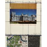 Christo (1935-2020) "Wrapped Reichstag" 1994, Farboffset/Prägedruck, u.r. sign., i. Druck sign./dat