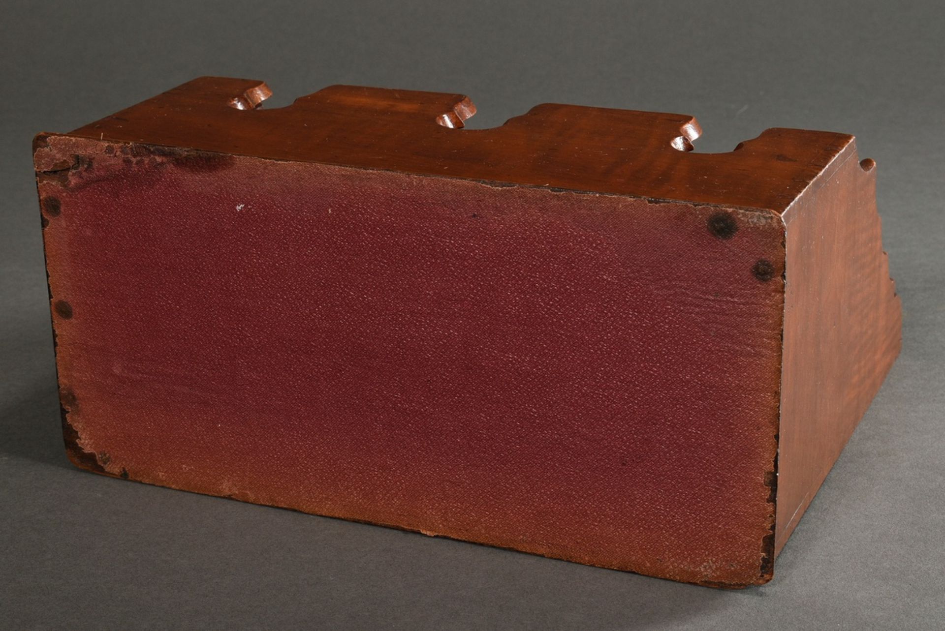Mahogany letterbox with 10 staggered compartments, England approx. 1900, 26x30x14.7cm - Image 4 of 4