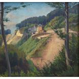 Rühle, Clara (1885-1947) "Ascent of the Alb at Drachenloch with Nasenstein and Steinbrecherhaus", o