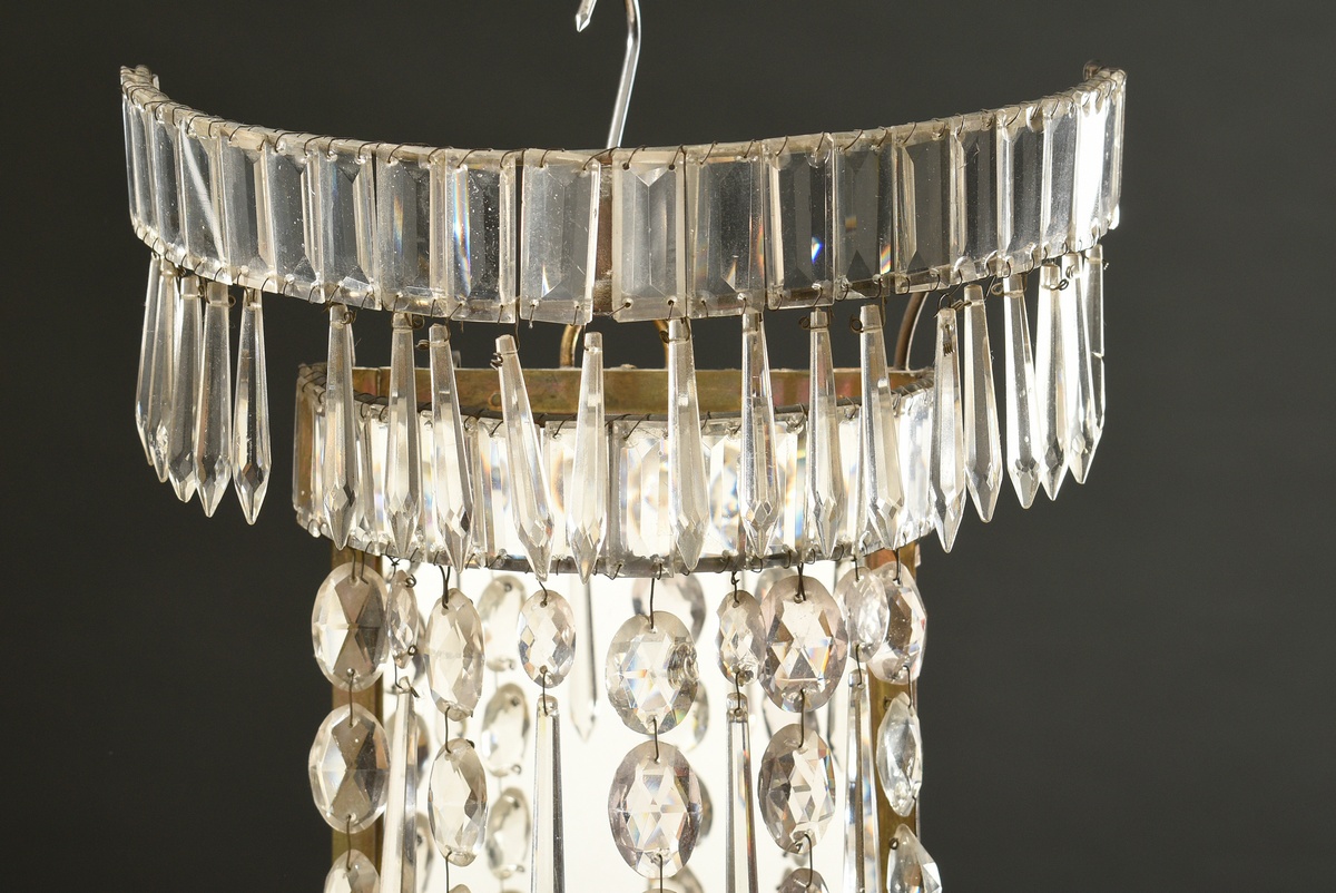 A pair of large Prism wall chandeliers with mirrored back panel and 3 insertable candle arms each,  - Image 5 of 7