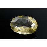 Unset faceted lemon citrine (approx. 65.37ct, 34x24.19x13.2mm)