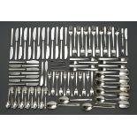 83 pieces Wilkens cutlery ‘Modern’, silver 800, 2361g (without knives), consisting of: 13 table kni
