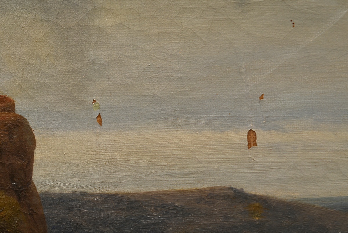 Leonhardi, Eduard Emil August (1826-1905) "Water Mill", oil/canvas, 60x73cm (w.f. 77x90cm), small d - Image 5 of 9