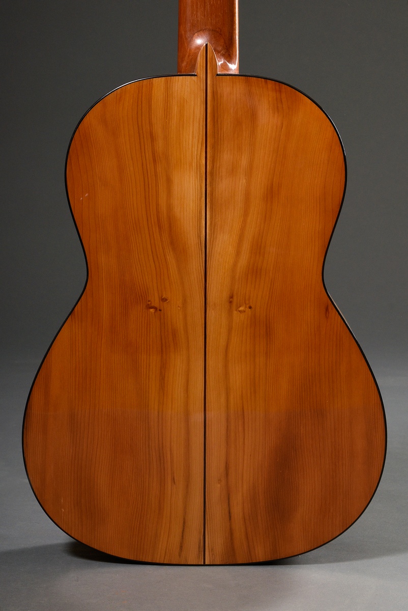 Master guitar model "Sonora" 2018, Michael Wichmann, Hamburg, signed, spruce top, two-piece back ma - Image 5 of 18