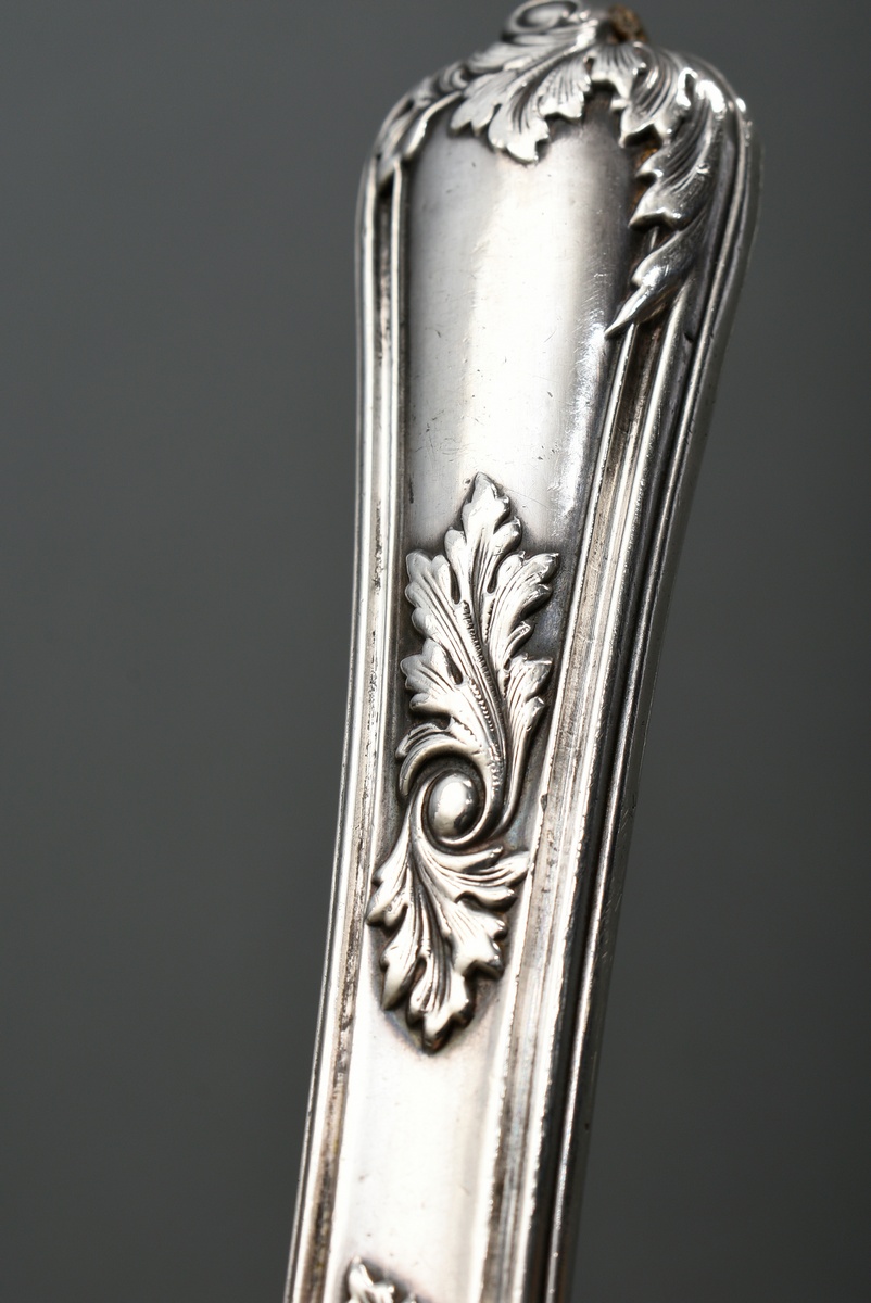 2 pieces of French roasting cutlery with ornamented handles and sculpted fox head, MM: Armand Fresn - Image 3 of 6