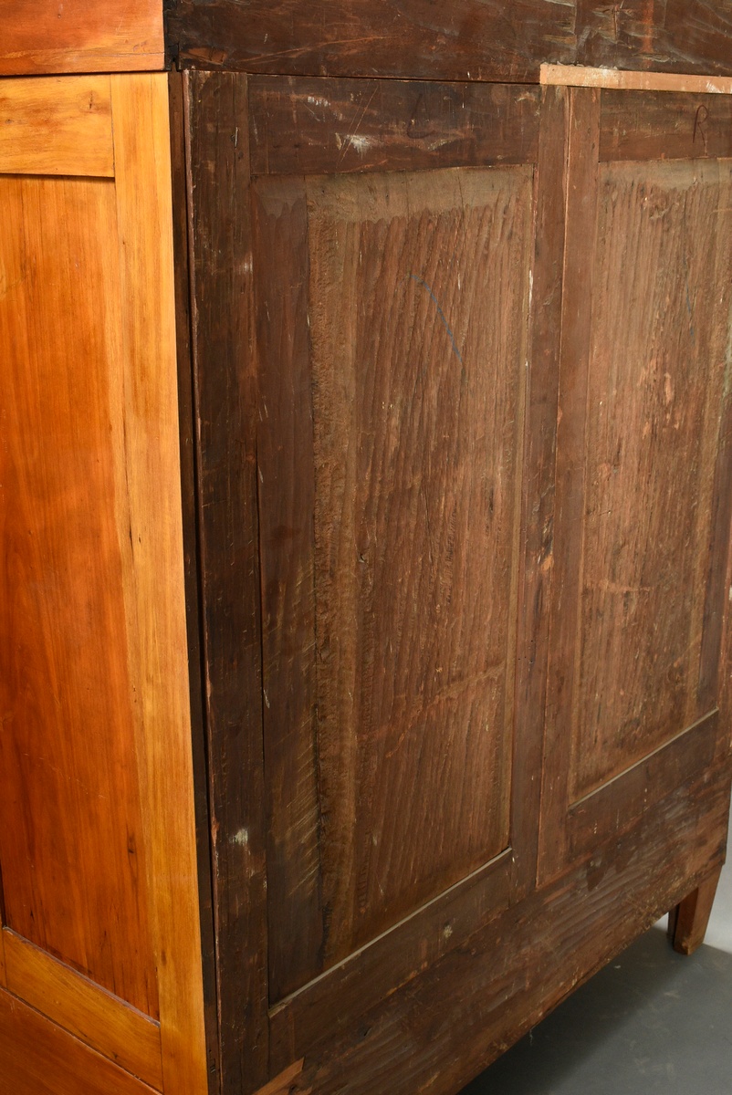 Small North German wardrobe in a simple style, 1st half of the 19th century, mahogany sugar boxes,  - Image 9 of 9