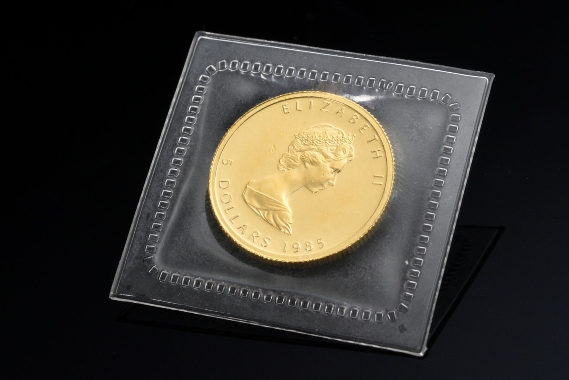 2 Diverse Münzen: 1 Gelbgold 900 „10 Gulden Münze Königin Wilhelmina, Niederlande, 1917“ (6,72g, Ø  - Bild 5 aus 5