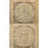 2 Doppelmayr, Johann Gabriel (1677-1750) „Hemisphaerium Coeli Australe…“ und „Hemisphaerium coeli B