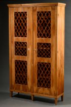 South German display cabinet with close-meshed door lattice, 