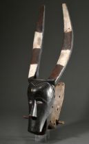 Guro Büffel Maske, "Glo" oder "Zewe" Maske, West Afrika/ Elfenbein Küste, 1. Hälfte 20.Jh., Holz, S