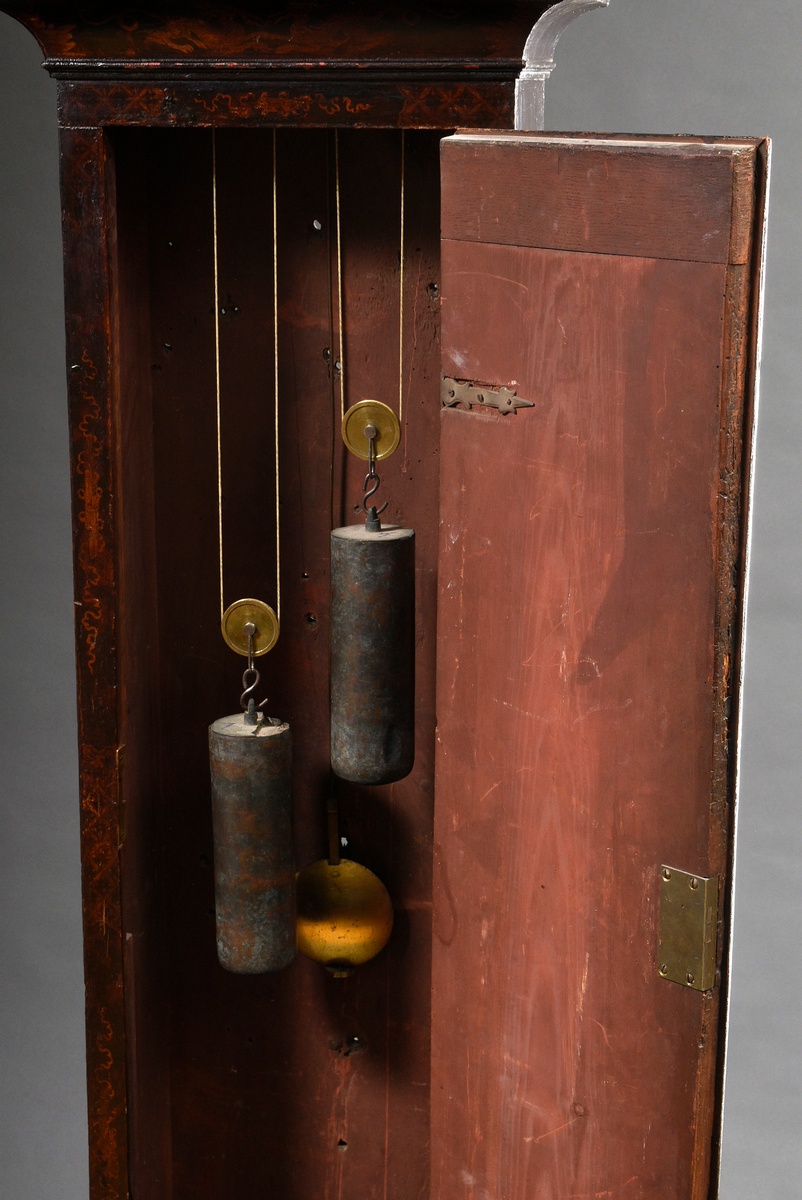 William and Mary grandfather clock by Alexander Hewitt (* 1671) in a plain case with lateral column - Image 6 of 18