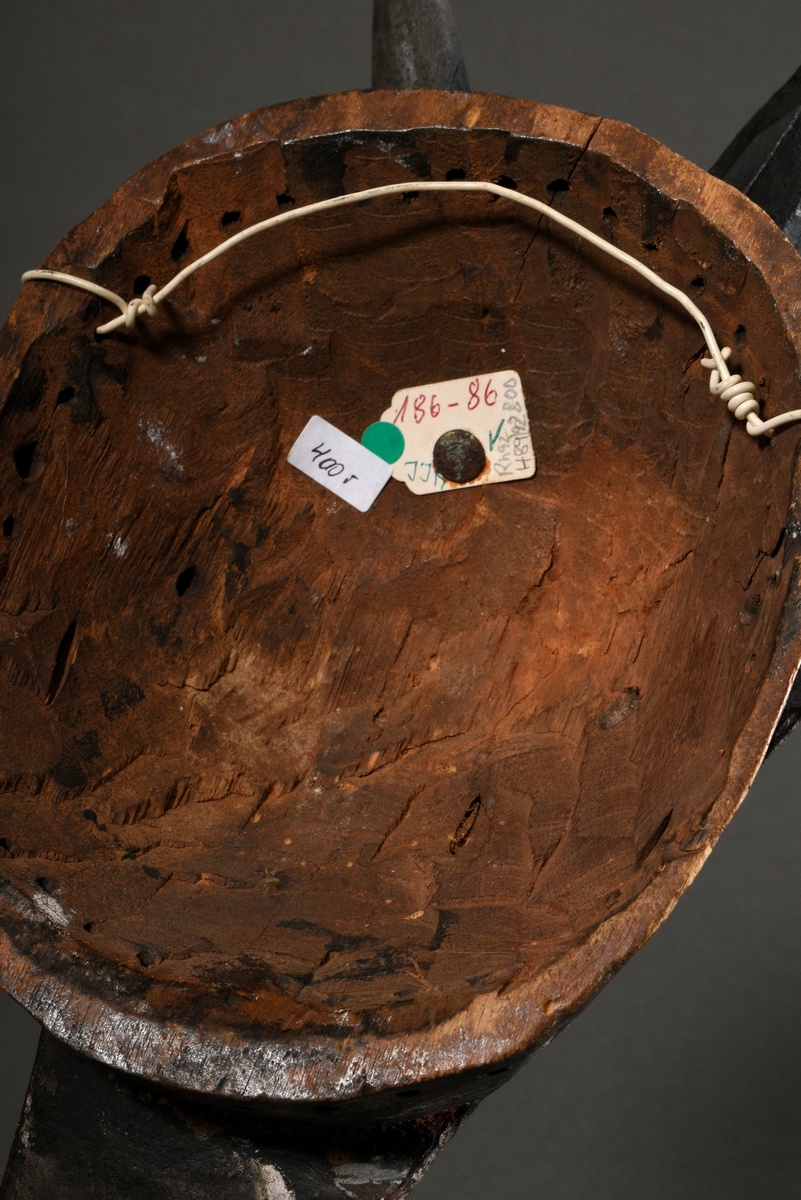 Ula Onu mask, Nigeria/ West Africa, probably 19th c., wood with periodically refreshed paint and ho - Image 11 of 15