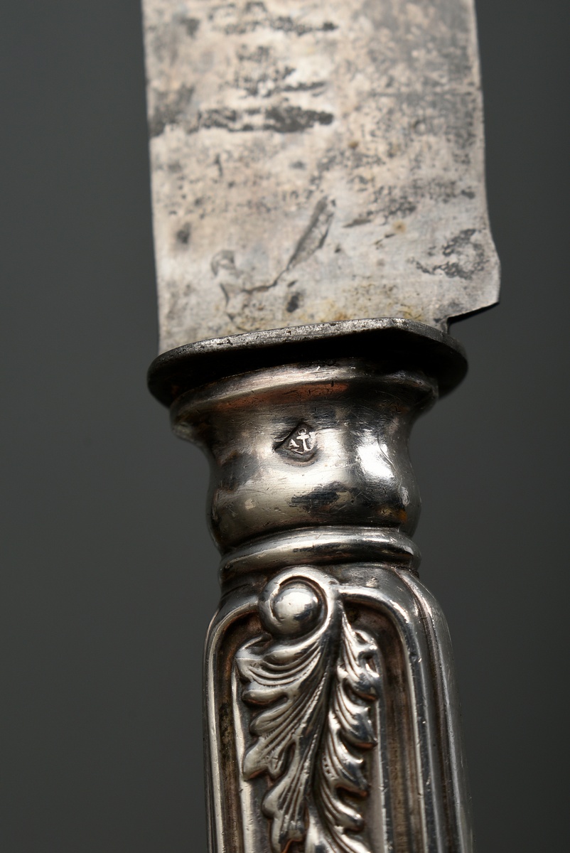 2 pieces of French roasting cutlery with ornamented handles and sculpted fox head, MM: Armand Fresn - Image 4 of 6