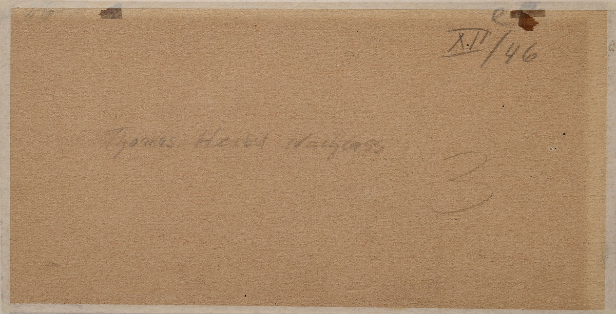 Herbst, Thomas (1848-1915) "Waldskizze", Bleistift, u.r. Prägestempel/ Nachlass, verso bez., 10x16, - Bild 3 aus 5