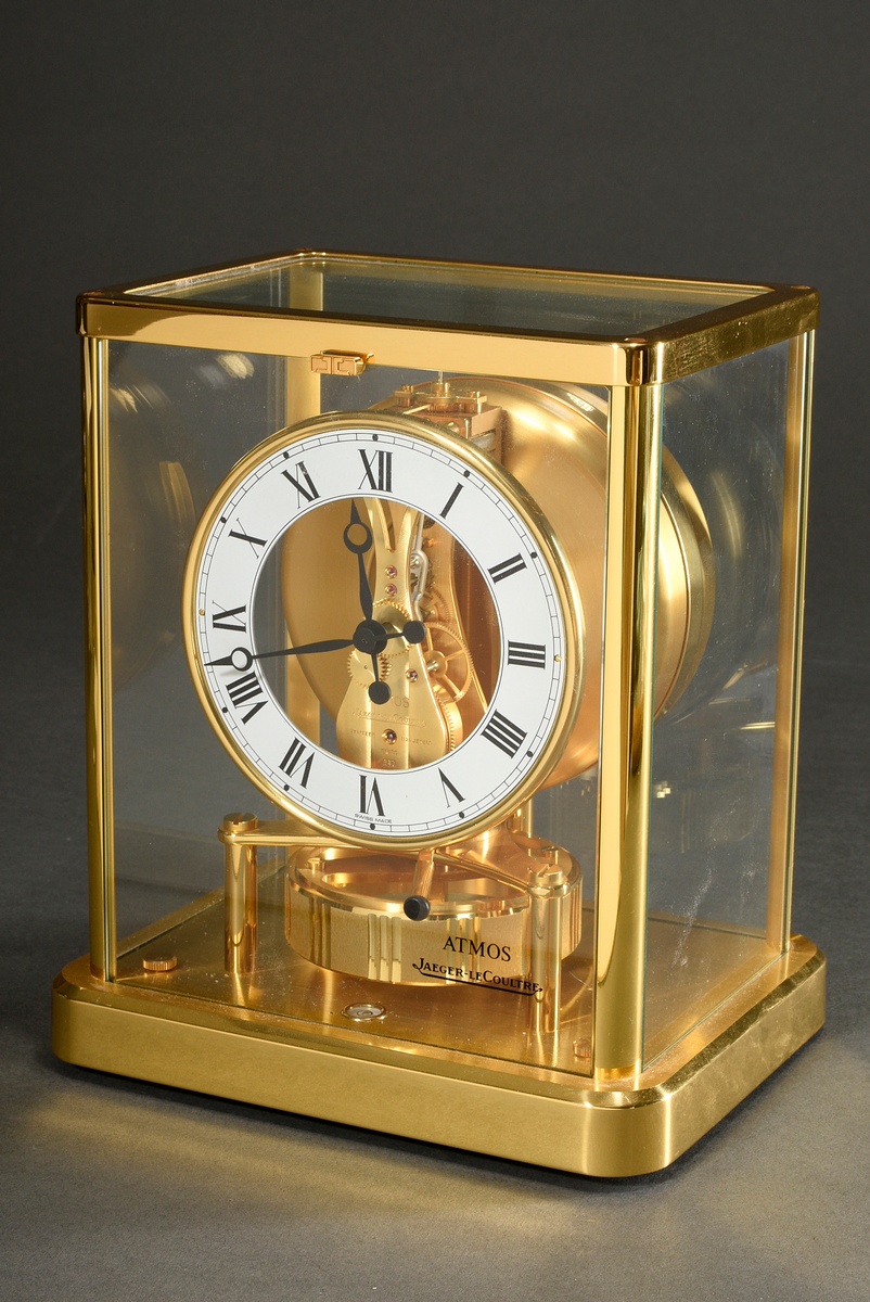 Jaeger LeCoultre table clock ‘Atmos’ with Roman numerals, No. 643688, Swiss 540, 23x17,5x13cm, no g
