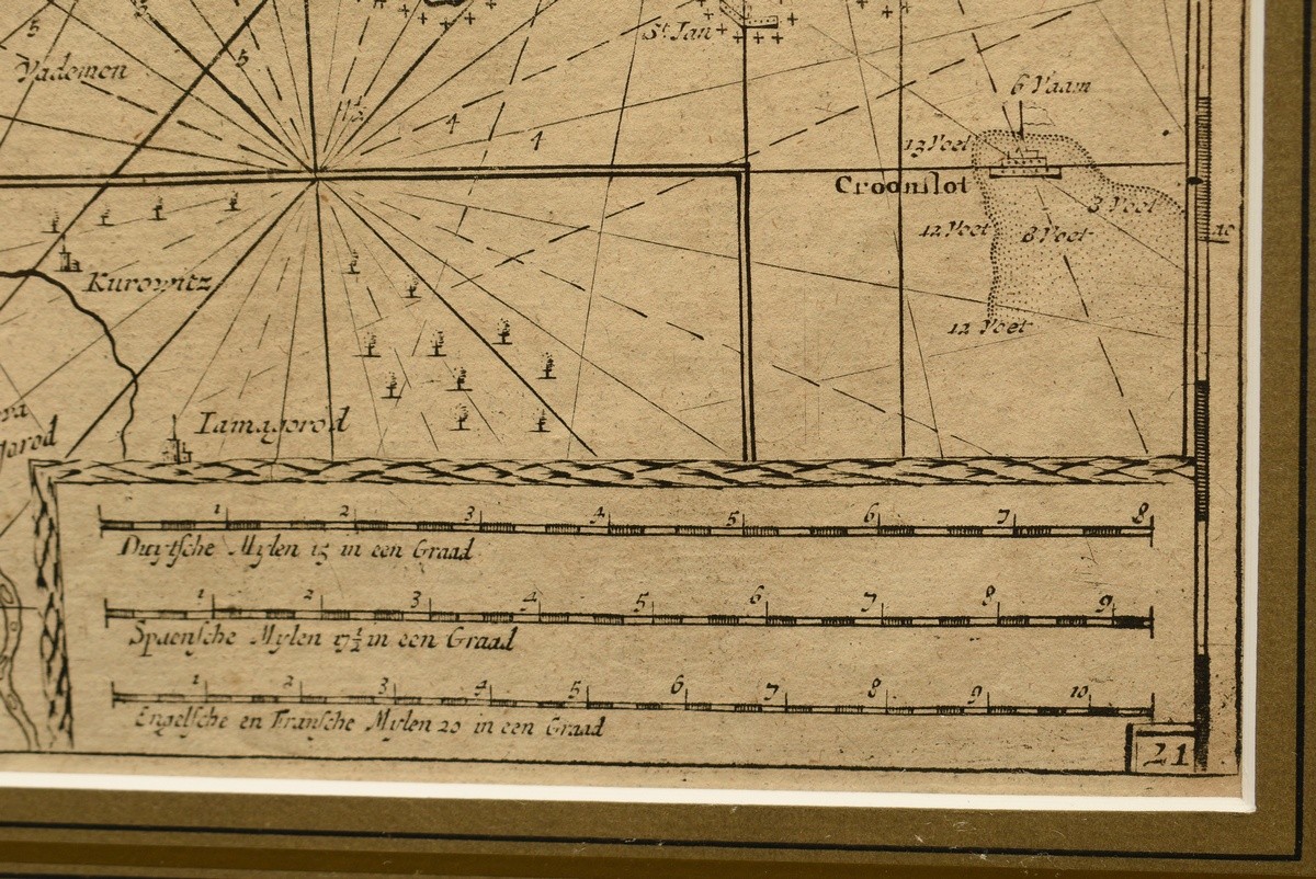 Keulen, Johannes van (1654-1715) ‘Nieuwe Paskaert Voor een Gedeelte Van de Oost Zee...’ (Eastern Ba - Image 4 of 5