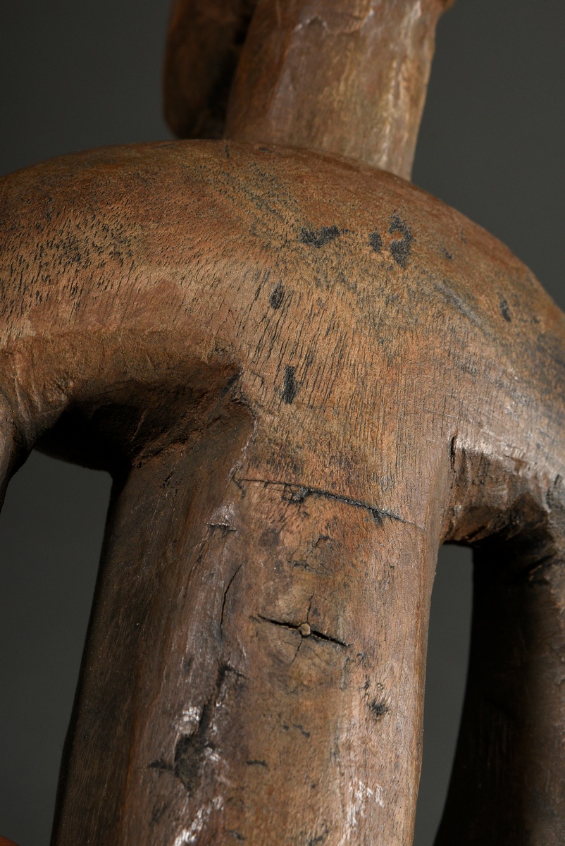 Figure of the northern Bamana/ Bambara, West Africa/ Mali 1st half 20th c., wood, old, mainly worn  - Image 10 of 11