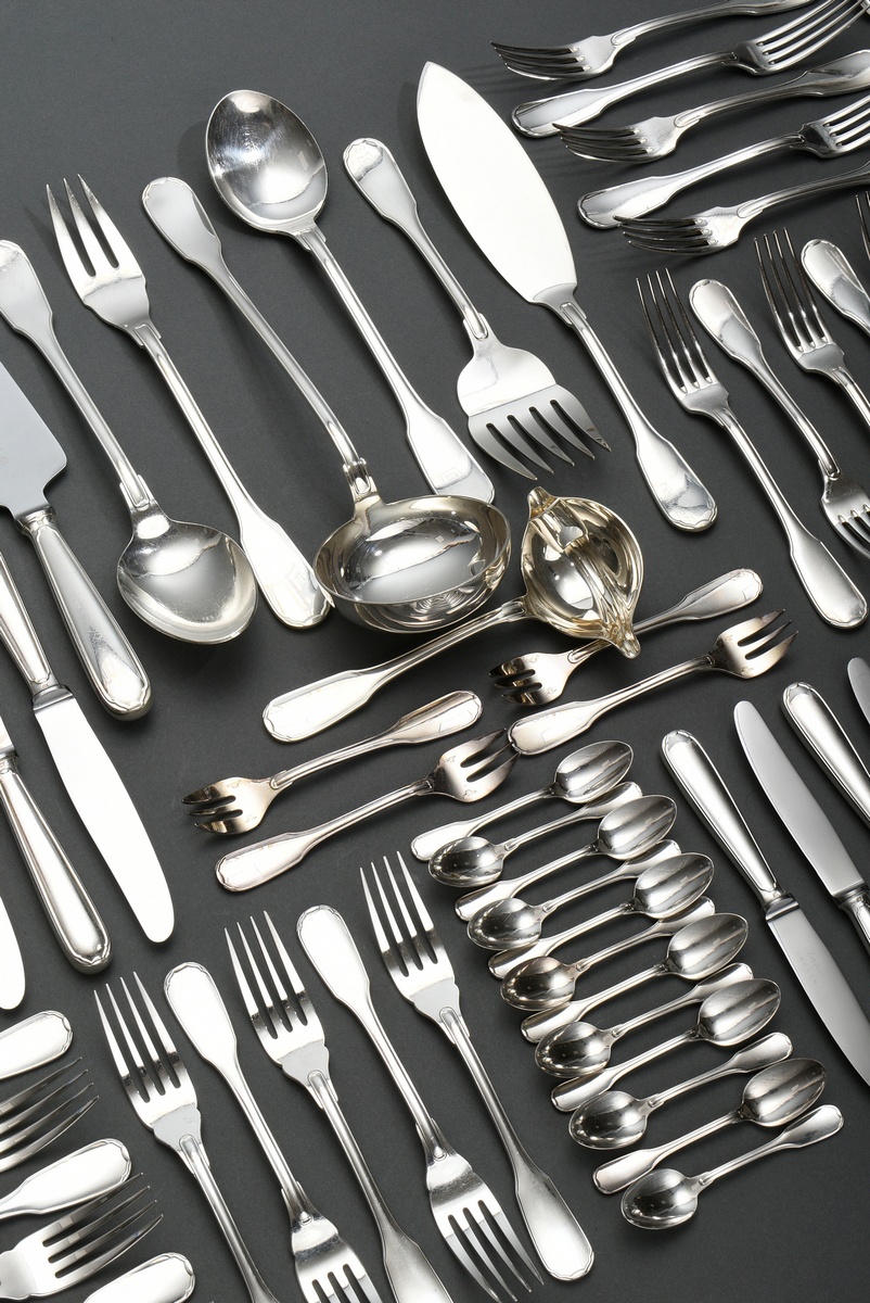 102 Pieces Christofle cutlery, consisting of: 12 table knives, 12 table forks, 6 table spoons, 12 d - Image 6 of 9