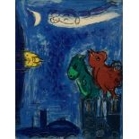 Chagall, Marc (1887-1985) ‘Les Monstres de Notre Dame’ 1954, colour lithograph, 35x26.5cm (w.f. 61x