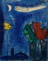 Chagall, Marc (1887-1985) „Les Monstres de Notre Dame“ 1954, Farblithographie,