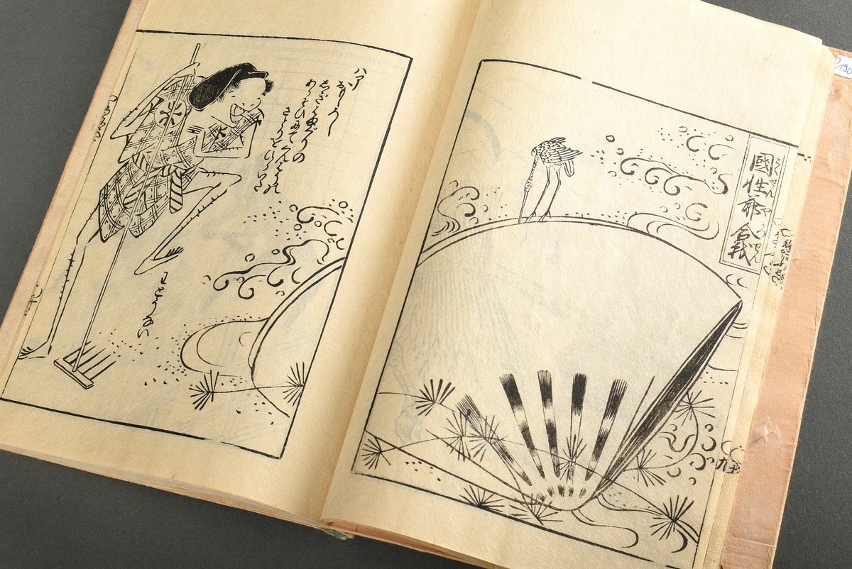 2 Bände Kitao Masayoshi gen. Keisai Kuwagata (1764-1824) Holzschnitt Vorlage Bücher für Künstler, c - Bild 11 aus 11