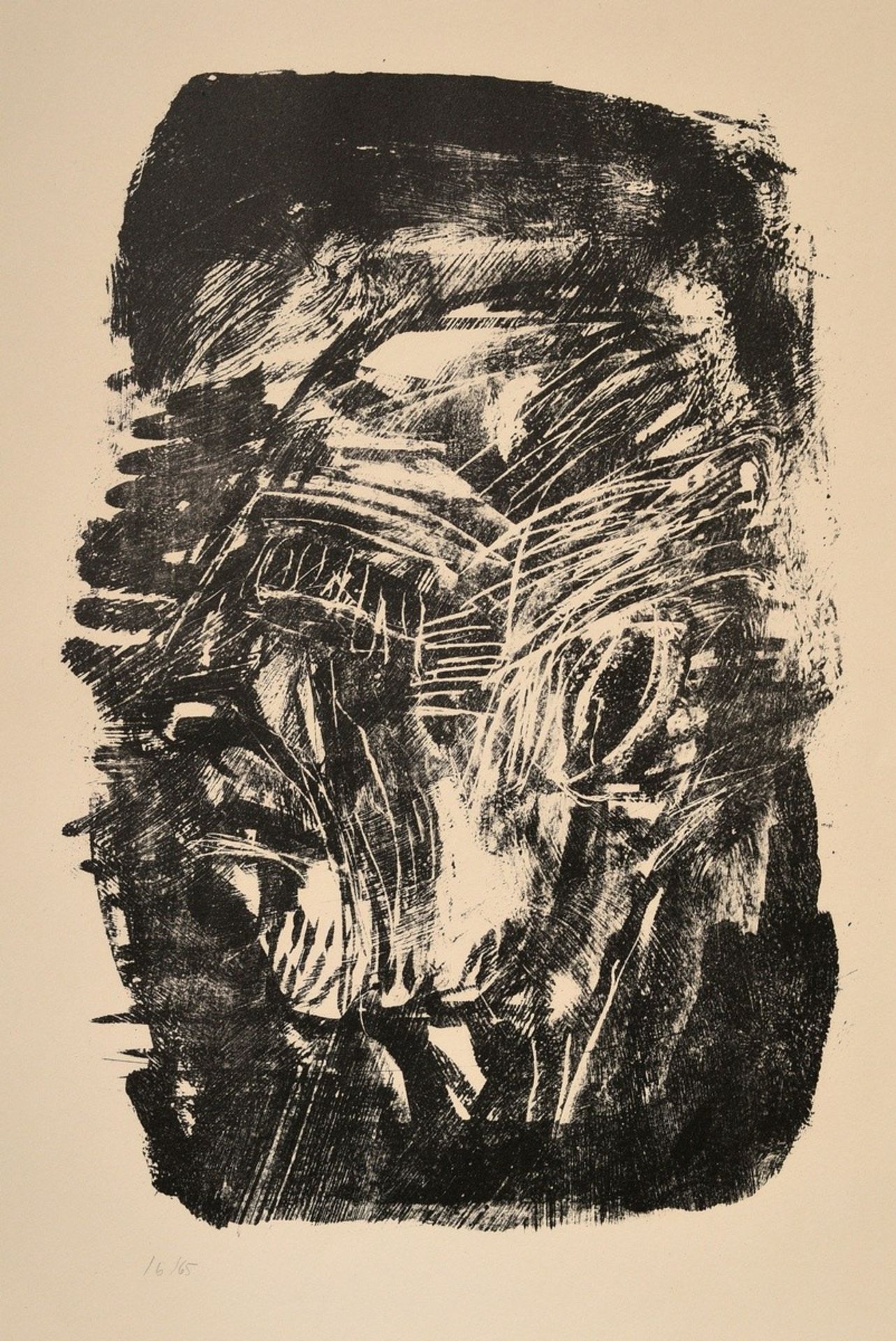 Dix, Otto (1891-1969) 'Self-Portrait I' 1969, lithograph, 16/65, num., verso estate stamp and sign.