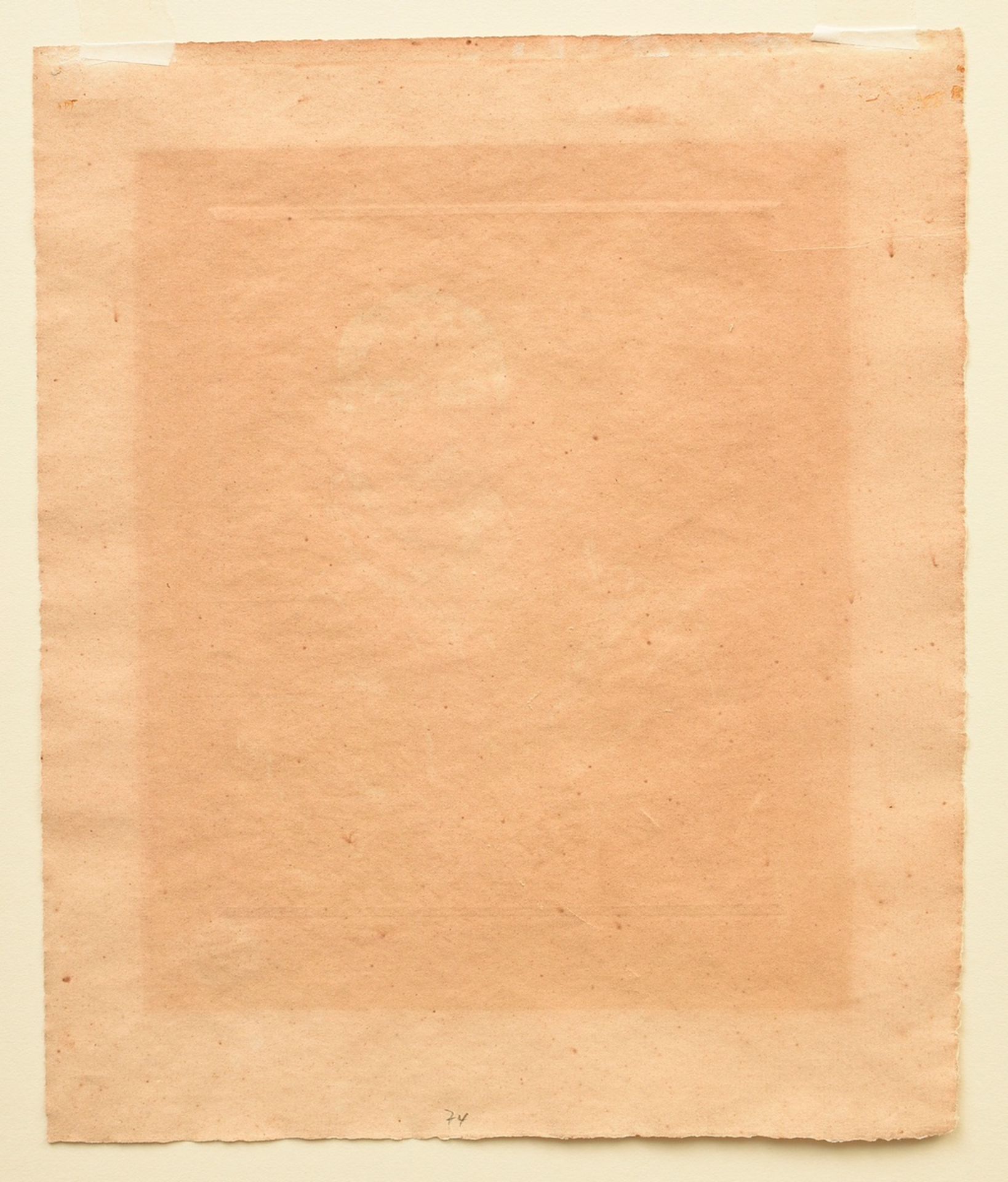 Corinth, Lovis (1858-1925) "Selbstbildnis radierend" 1909, Radierung, u.r. sign., PM 19,5x15,5cm, B - Bild 4 aus 4