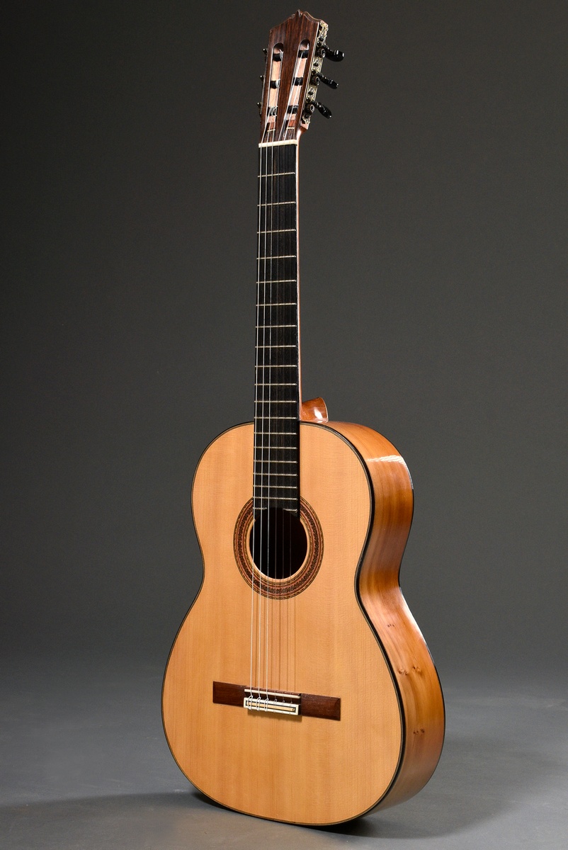 Master guitar model "Sonora" 2018, Michael Wichmann, Hamburg, signed, spruce top, two-piece back ma - Image 2 of 18