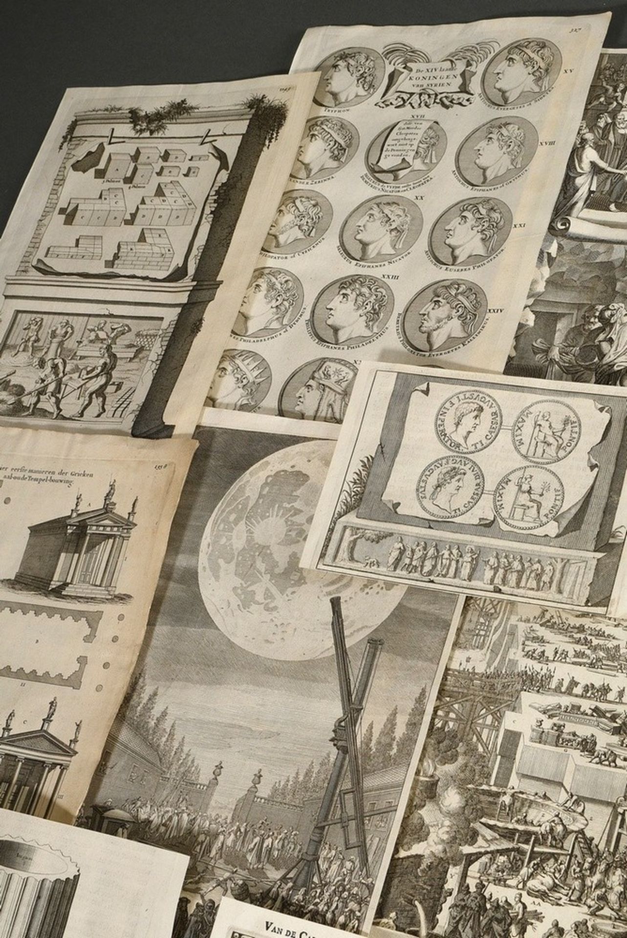 Goeree, Willem (1635-1711) ca. 40 Kupferstiche "Bibel-, Welt- und Kunstgeschichte", wohl alle aus " - Bild 9 aus 12