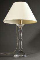 Glas Tischlampe "Tiffany" mit 3 Nodi im Schaft, Entw.: Ingo Maurer 1969, H. 70cm