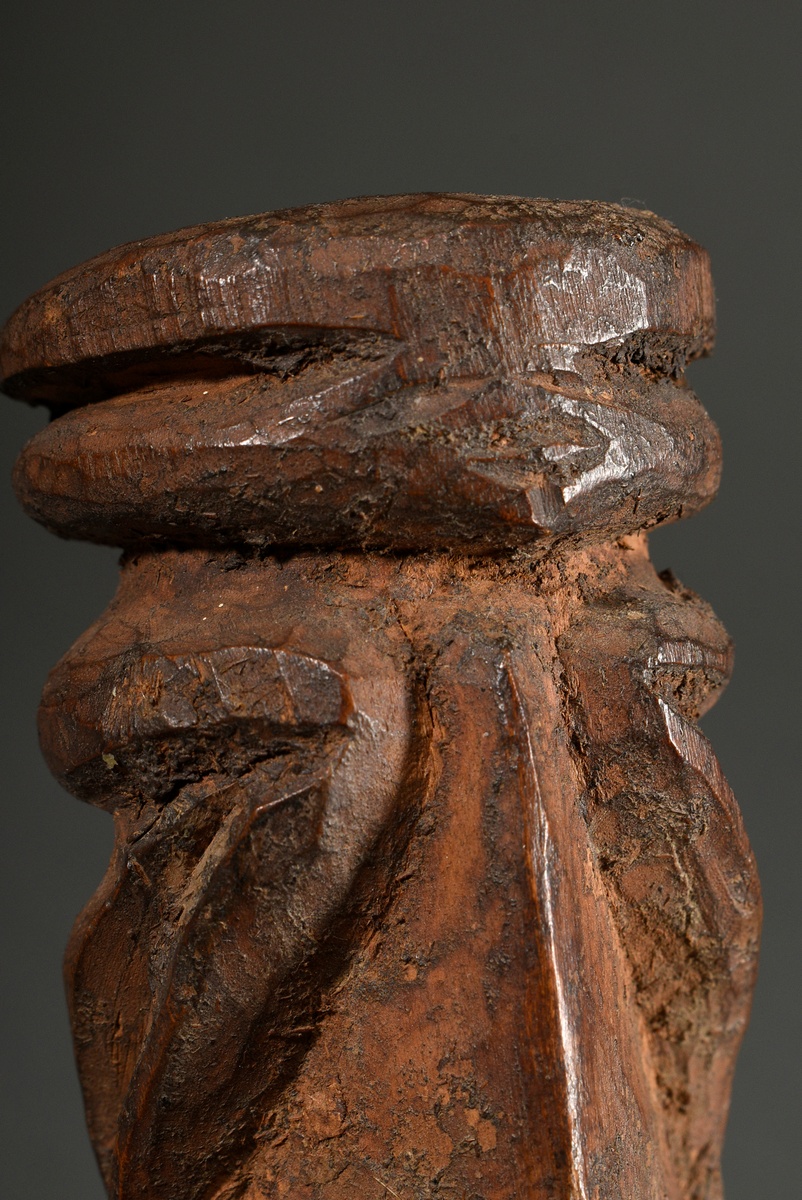 "Hamba" figure of the Chokwe, Central Africa/ Angola, early 20th c., wooden abstract trunk figure a - Image 6 of 8