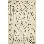 Penck, A.R. (1939-2017) "Figuren", Radierung, 71/100, u. sign./num., PM 14,3x9,3cm, BM 21x12,5cm