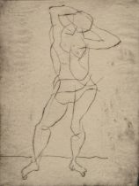 Bargheer, Eduard (1901-1979) "Figur" 1948, Radierung, 2/50, u. sign./dat./num./bez., PM 27,5x21,5cm