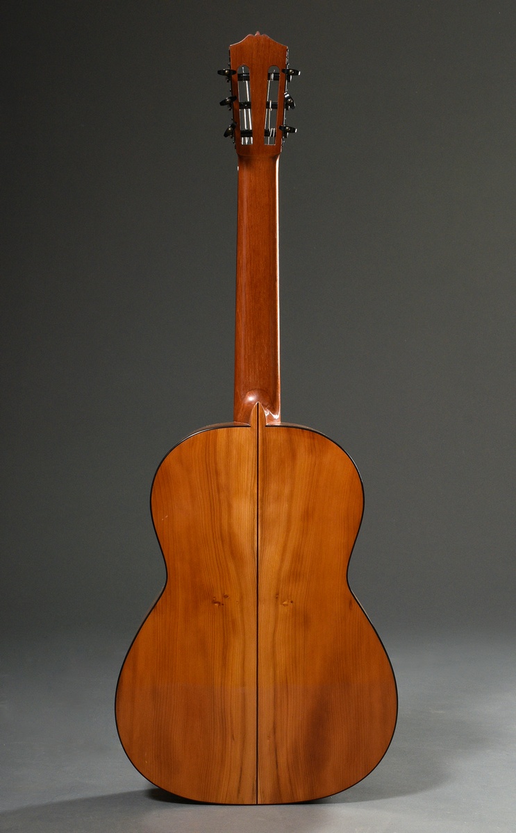 Master guitar model "Sonora" 2018, Michael Wichmann, Hamburg, signed, spruce top, two-piece back ma - Image 4 of 18