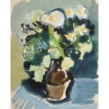 Bargheer, Eduard (1901-1979) "Blumenstillleben in Vase" 1941, Aquarell/Bleistift, u.r. sign./dat., 