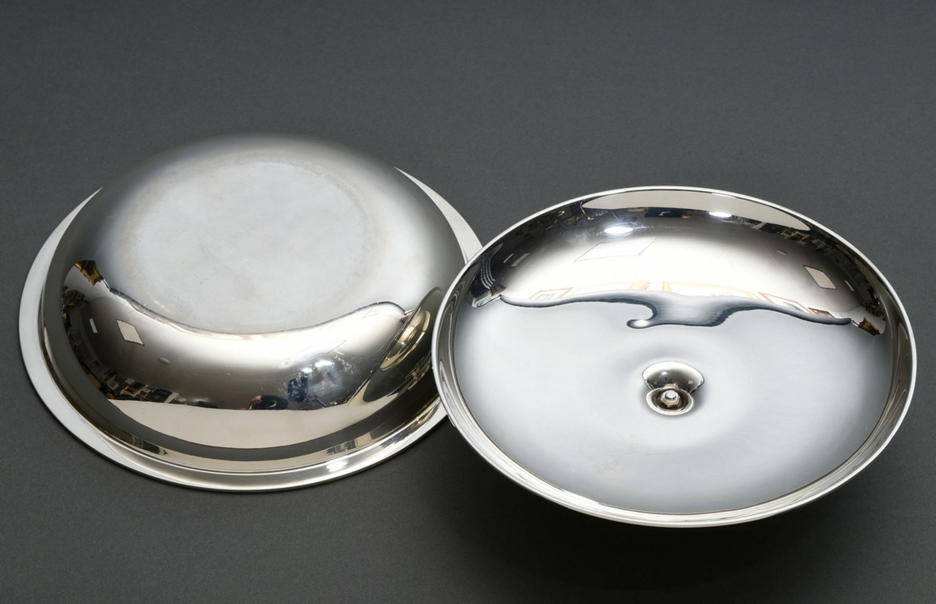 11 Pieces of silverware with classic leaf rim, consisting of: 10 Wilkens place plates (Ø 28cm, silv - Image 7 of 8