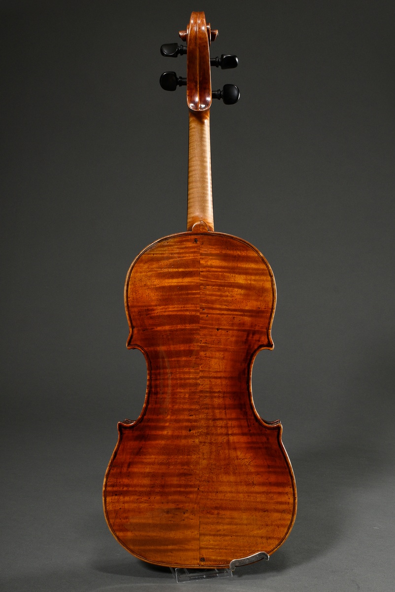 Italian master violin, 1st half 19th century, label inside "Domenico Geroni Brescia anno 1836", spl - Image 4 of 21