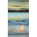 3 Tegtmeier, Claus (*1946) "Sea views", oil/canvas, each sign. on bottom, sign. on verso, each 18x2