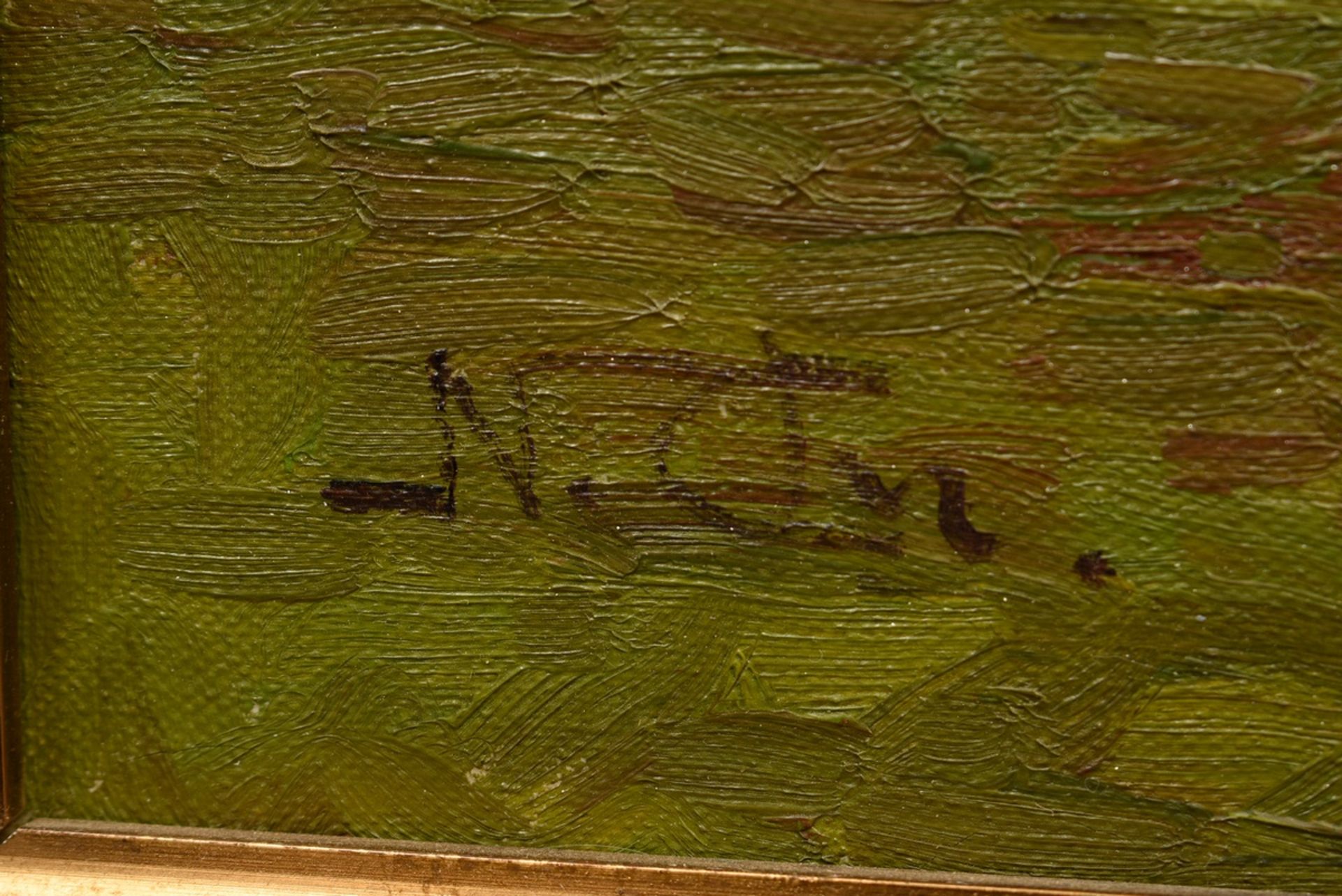 Christiansen, Niels (1873-1960) "Kühe auf der Weide" Öl/Leinwand, u.l. monogr., 30,5x38,7cm (m.R. 3 - Bild 3 aus 7