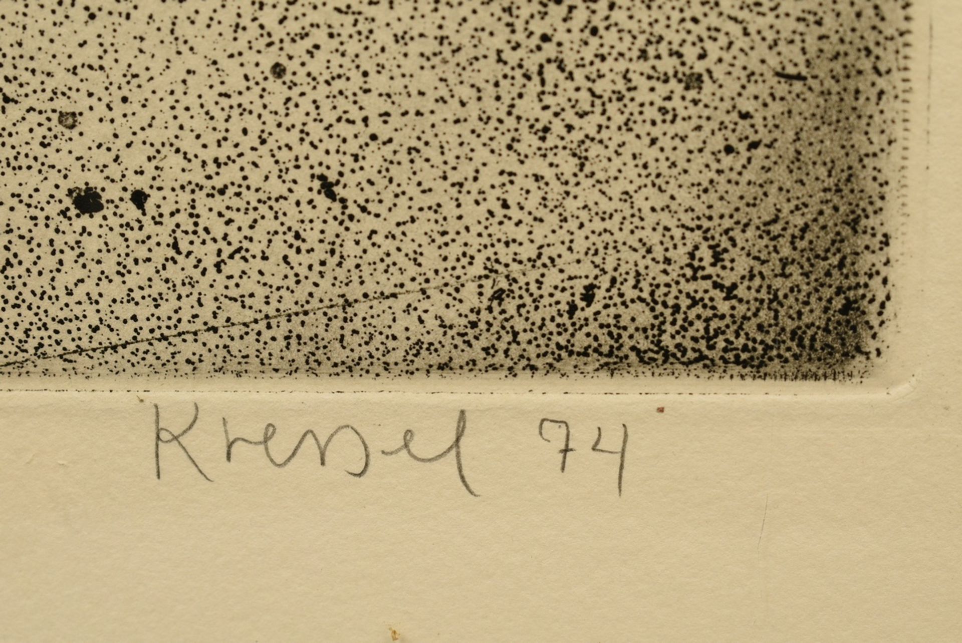 Kressel, Dieter (1925-2015) "Käferkasten" 1974, Radierung, 7/100, u. sign./dat./num./betit., WVZ 12 - Bild 3 aus 3