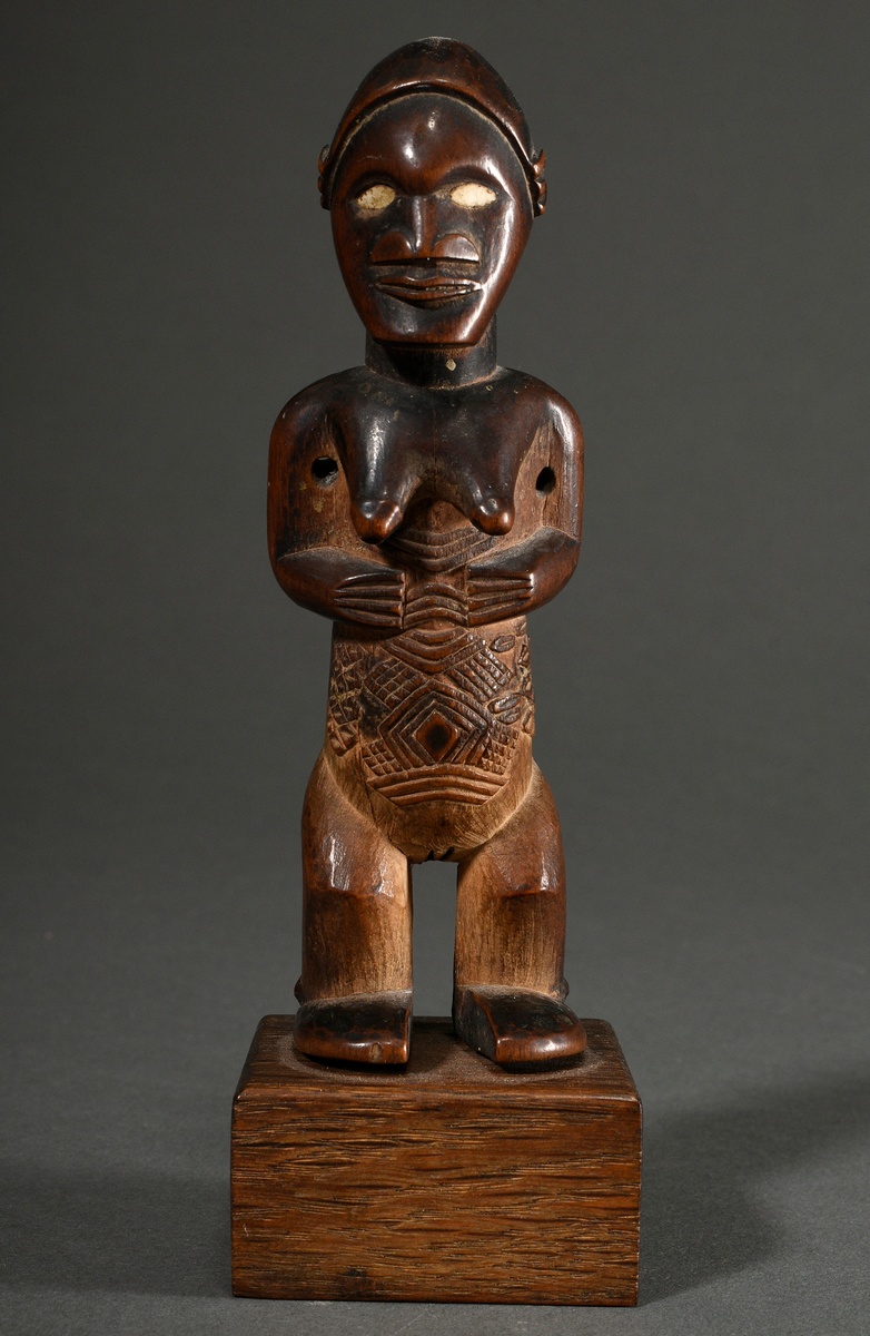 Female figure of the Bembe, so-called "Mukuya", Central Africa/ Congo (DRC), 1st half 20th c., wood - Image 2 of 8