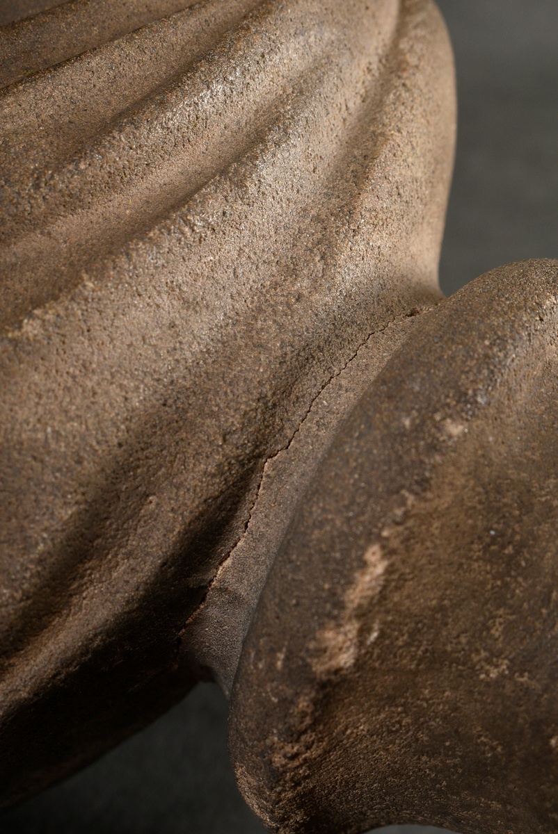 Sandstone bust on round base "King Henry IV of France as a boy" after Germain Pilon (c. 1525-1590), - Image 7 of 7