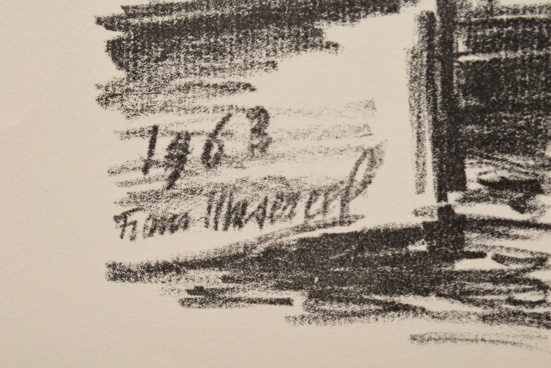 Masareel, Frans (1889-1972) 'Sailor' 1963, lithograph, sign./dat. in stone, Griffelkunst, PM 30.5x4 - Image 3 of 3