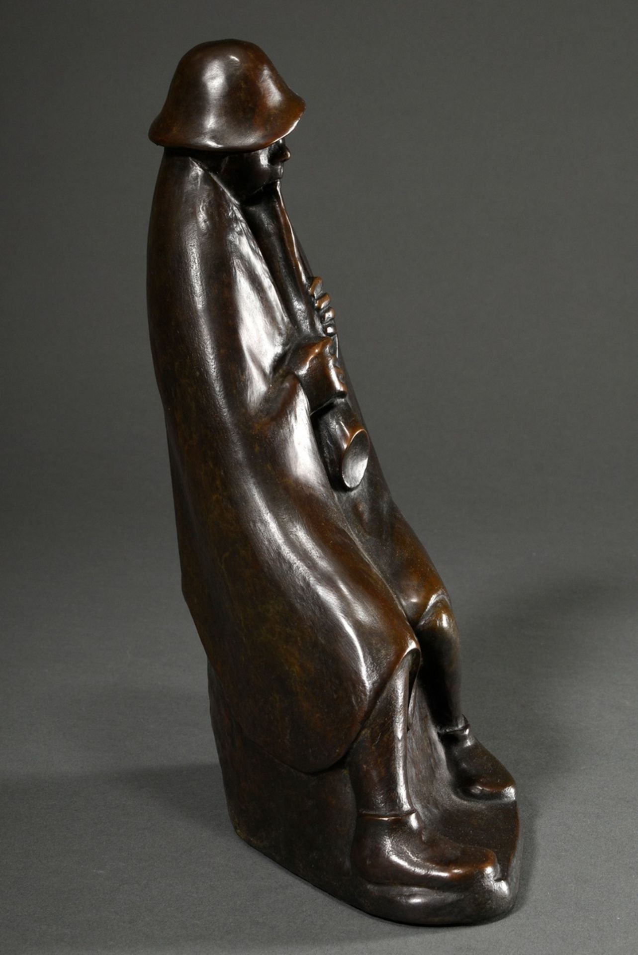 Barlach, Ernst (1870-1938) "The Flute Player" 1936, patinated bronze, 119/980, b. sign/num., posthu - Image 2 of 6